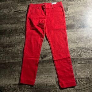 Old Navy Red Ankle Pants